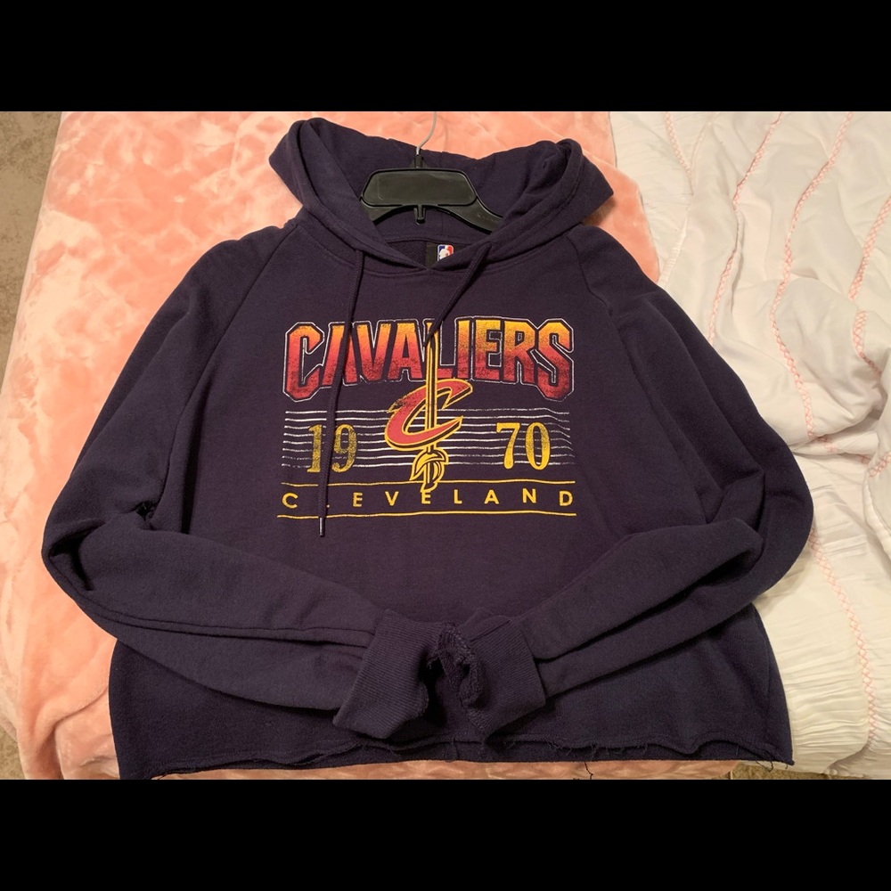 Cavs crop hoodie